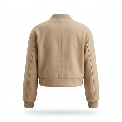 Lederjacken Outlet24 - Yopos | Kurz Geschnitten Geknöpft Jacke Damen