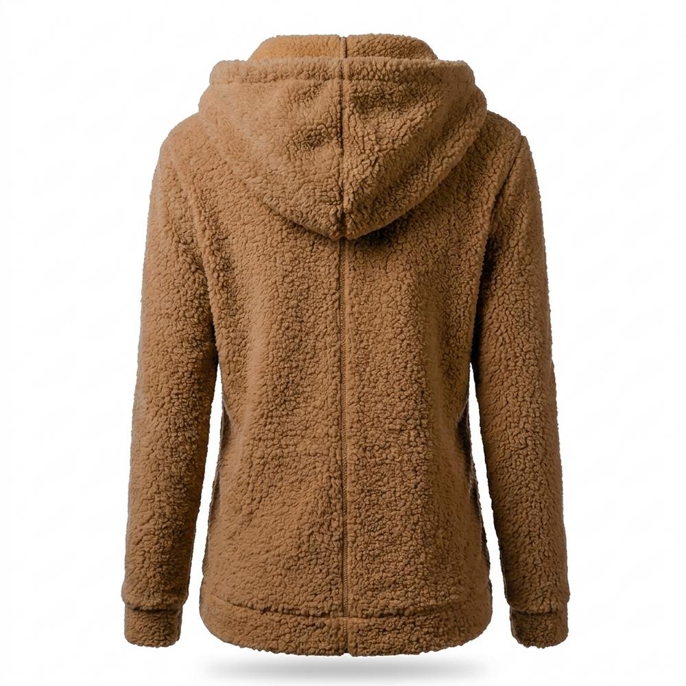Lederjacken Outlet24 - Suval | Gefüttert Hochflorig Hoodie Damen