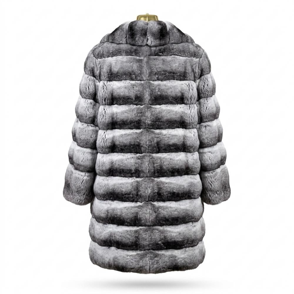 Lederjacken Outlet24 - Tesak | Gefüttert Quergestreift Mantel Damen