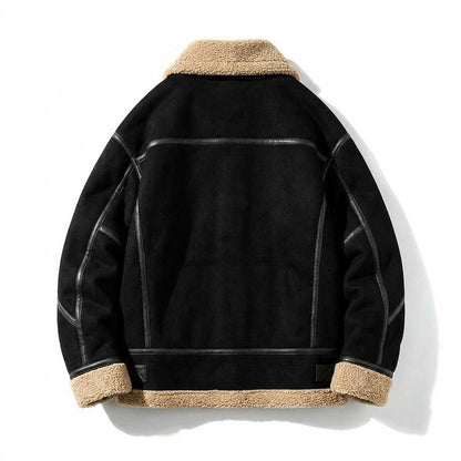 Lederjacken Outlet24 - Zemit | Warm Gefüttert Wildleder-Jacke Herren