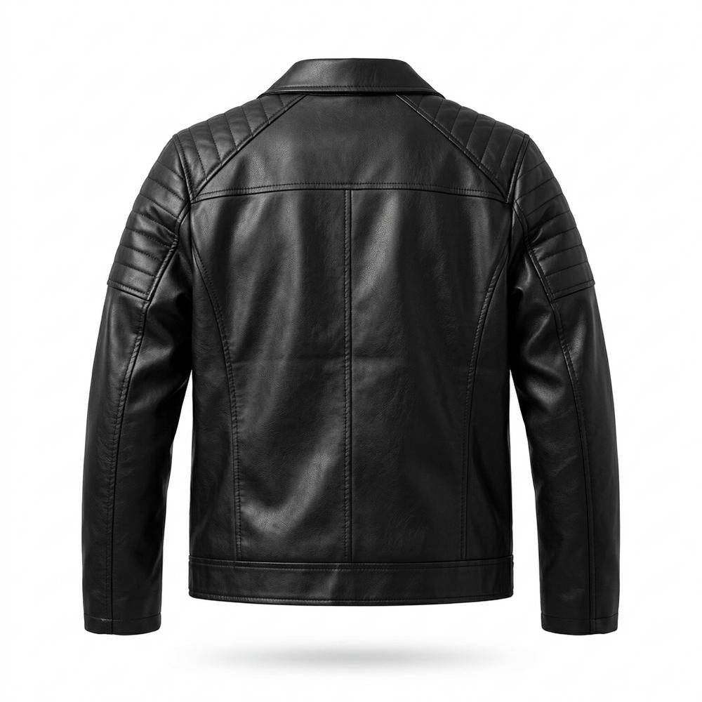 Lederjacken Outlet24 - Vuzav | Asymmetrisch Gesteppt Lederjacke Herren