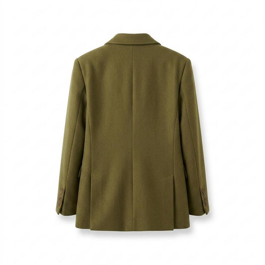 Lederjacken Outlet24 - Tirik | Einreihig Wollähnlich Sakko Damen