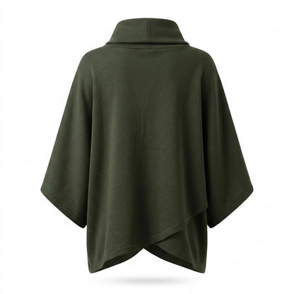 Lederjacken Outlet24 - Vavol | Hochgeschlossener Asymmetrischer Pullover Damen