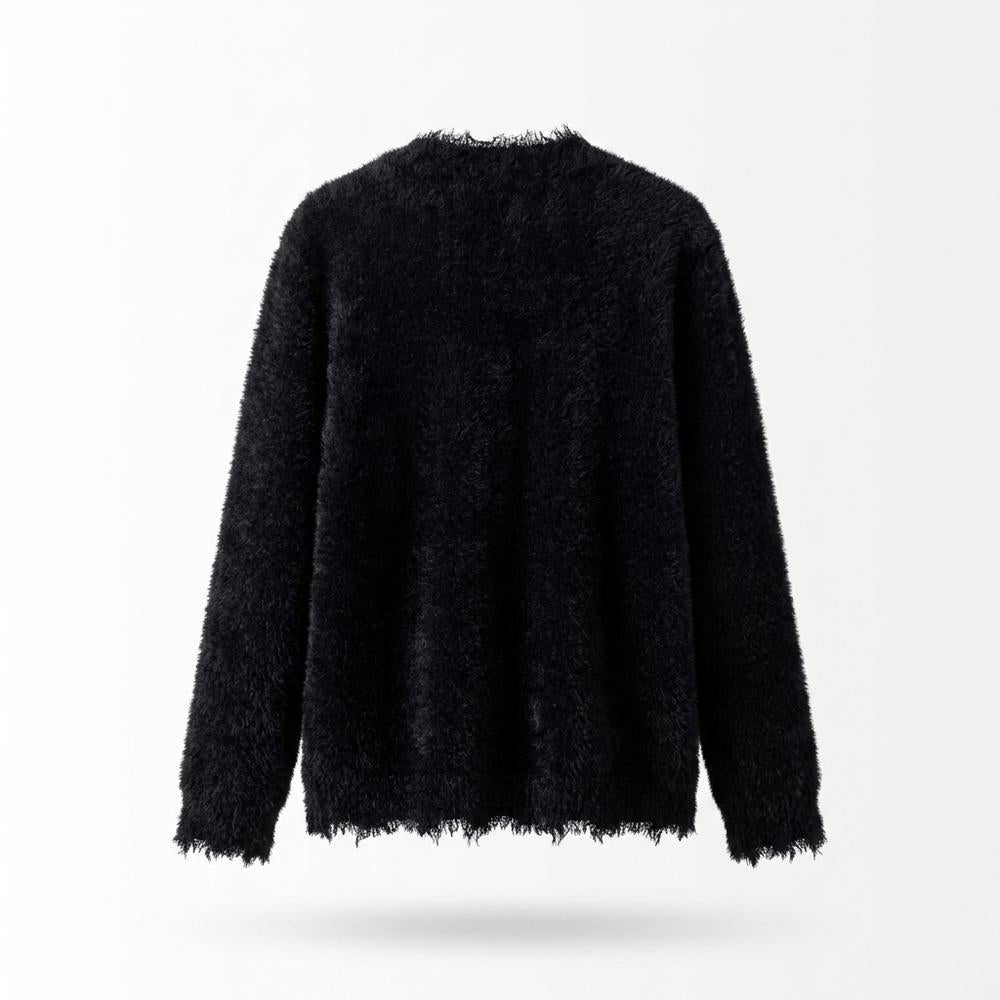 Lederjacken Outlet24 - Vepol | Flauschig Geknöpft Cardigan Damen