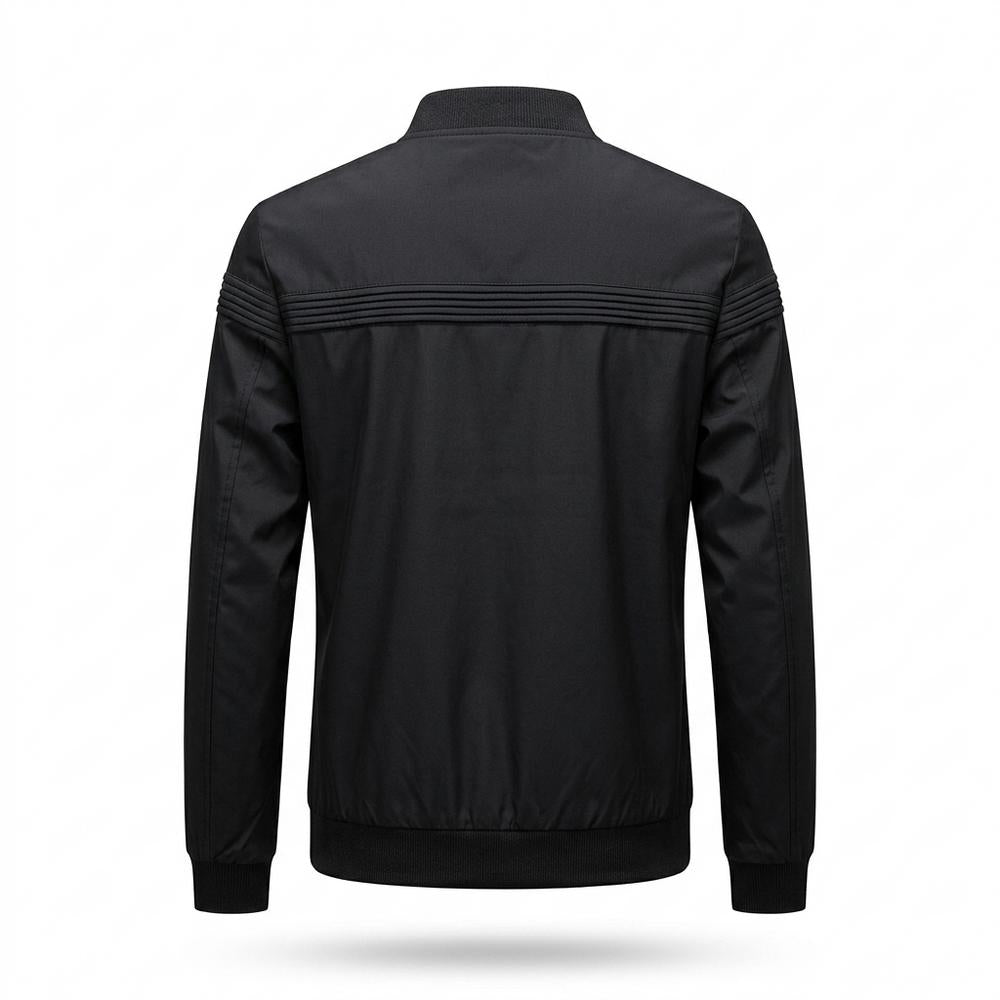 Lederjacken Outlet24 - Cizid | Plissiert Reißverschluss Jacke Herren