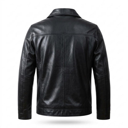 Lederjacken Outlet24 - Dahol | Gesteppt Gefüttert Lederjacke Herren