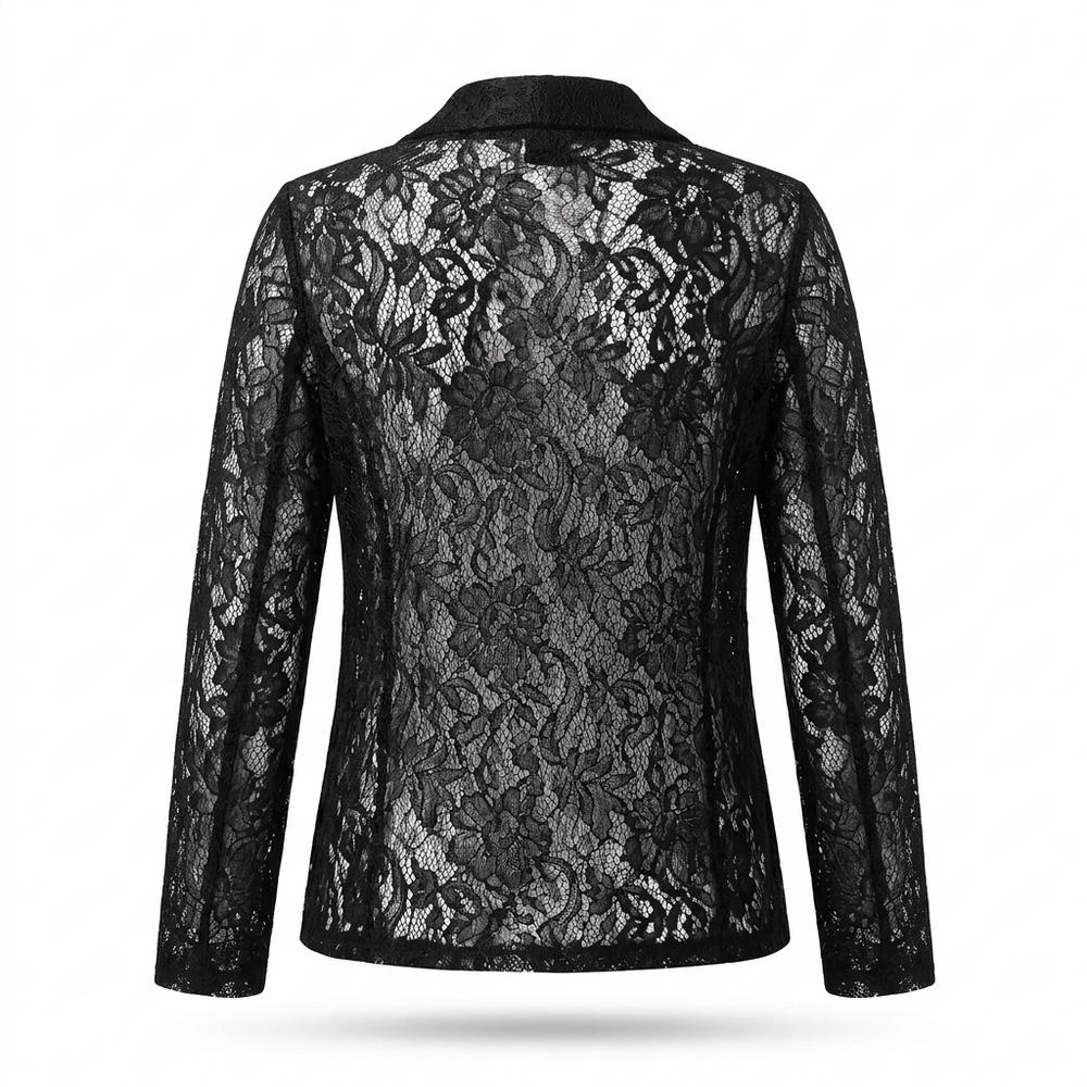 Lederjacken Outlet24 - Vosir | Transparent Verschlusslos Jacke Damen