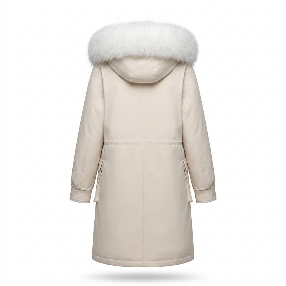 Lederjacken Outlet24 - Zitul | Langer Gefütterter Mantel Damen