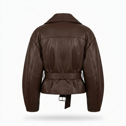 Lederjacken Outlet24 - Nozan | Asymmetrische Gegürtete Jacke Damen