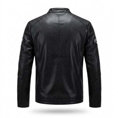 Lederjacken Outlet24 - Nuhav | Gesteppte Taillierte Lederjacke Herren