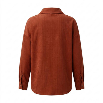 Lederjacken Outlet24 - Eukar | Langärmliges Cord Hemd Damen