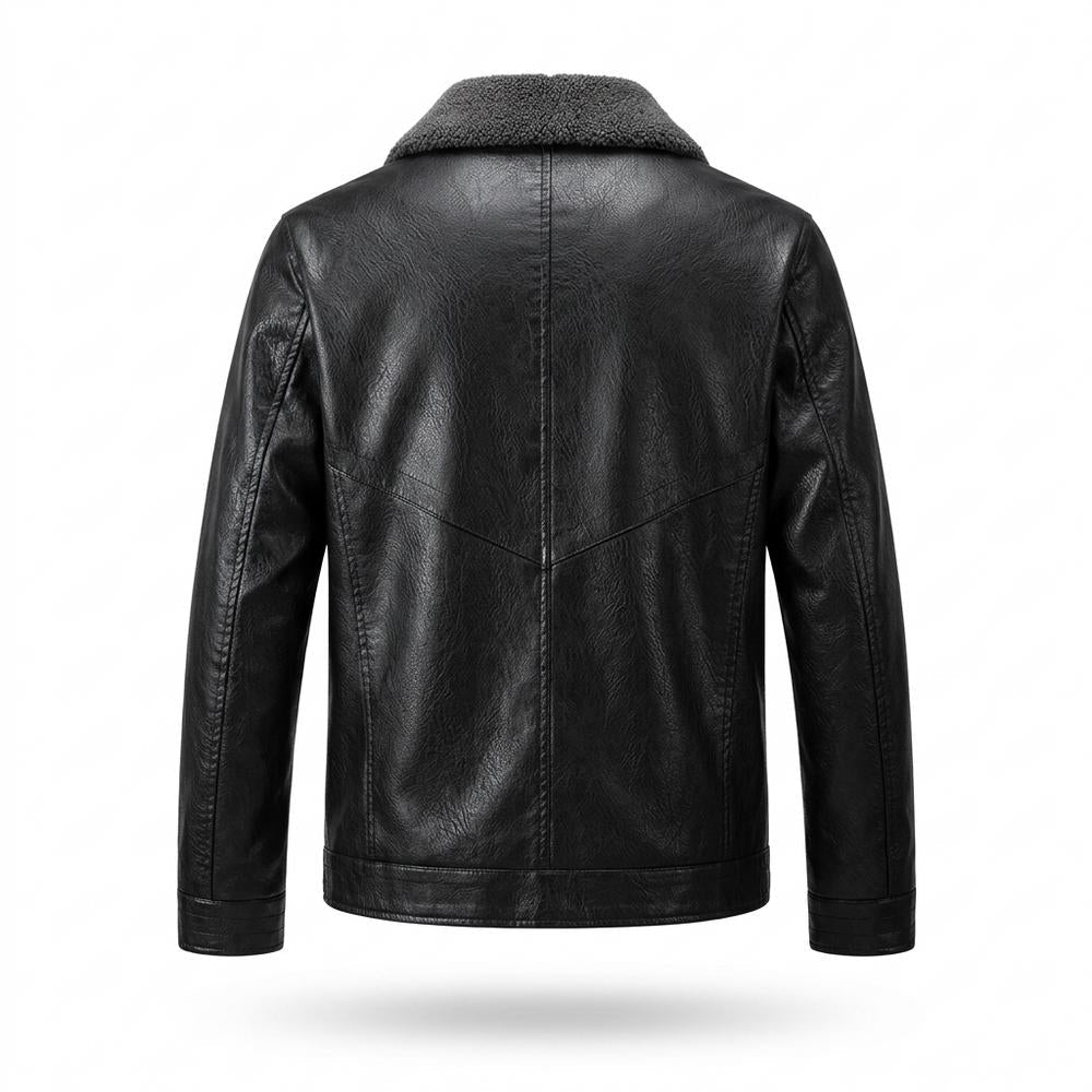 Lederjacken Outlet24 - Tezam | Gefüttert Abgesteppt Lederjacke Herren