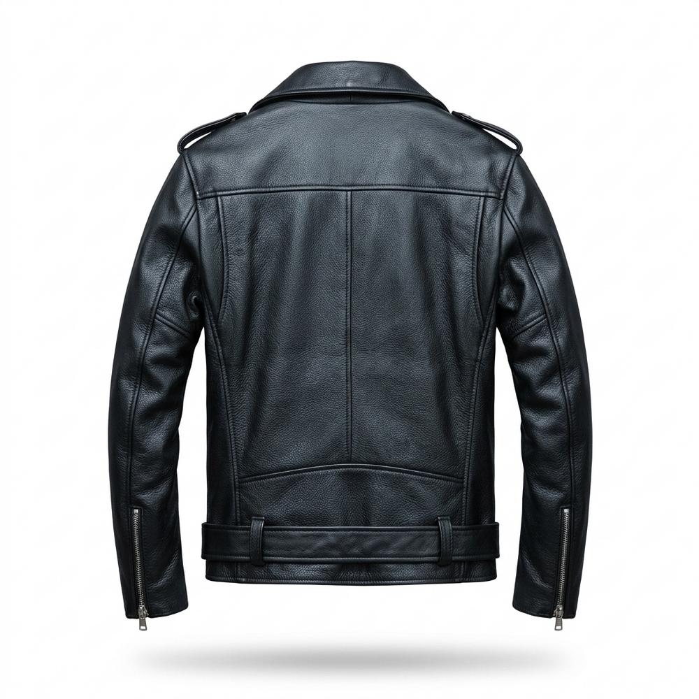 Lederjacken Outlet24 - Sadan | Asymmetrische Gegürtete Lederjacke Unisex