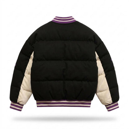 Lederjacken Outlet24 - Mehil | Wattiert Geknöpft Jacke Unisex