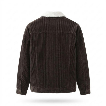 Lederjacken Outlet24 - Lurin | Gefüttert Gerippt Jacke Unisex