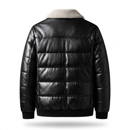 Lederjacken Outlet24 - Runul | Gesteppt Gefüttert Lederjacke Herren