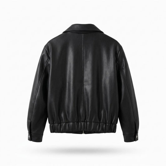 Lederjacken Outlet24 - Nonal | Gefütterte Glatte Lederjacke Herren