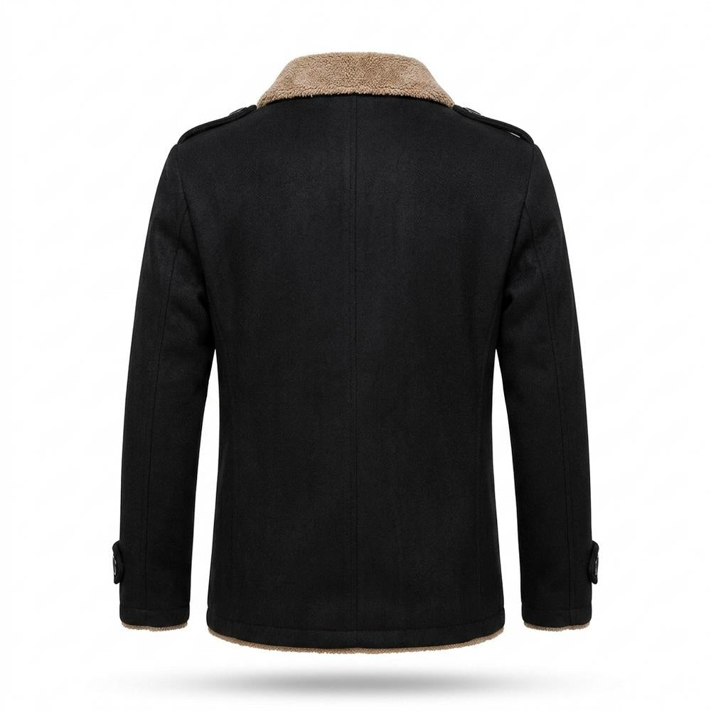 Lederjacken Outlet24 - Yihod | Gefütterter Woll Mantel Herren