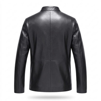 Lederjacken Outlet24 - Zikir | Gefüttert Hochgeschlossen Lederjacke Herren