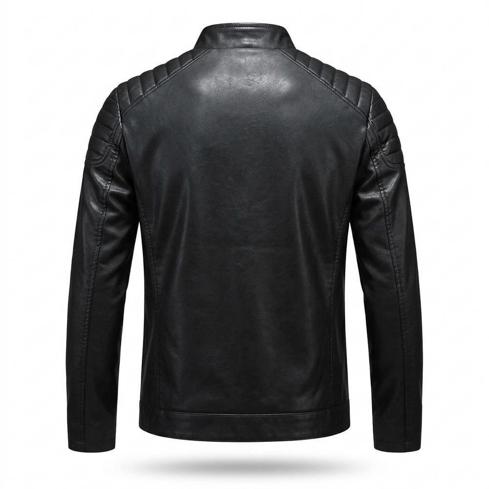 Lederjacken Outlet24 - Kidik | Gesteppt Tailliert Lederjacke Herren