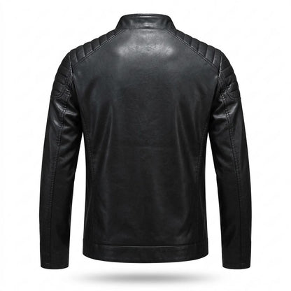 Lederjacken Outlet24 - Kidik | Gesteppt Tailliert Lederjacke Herren