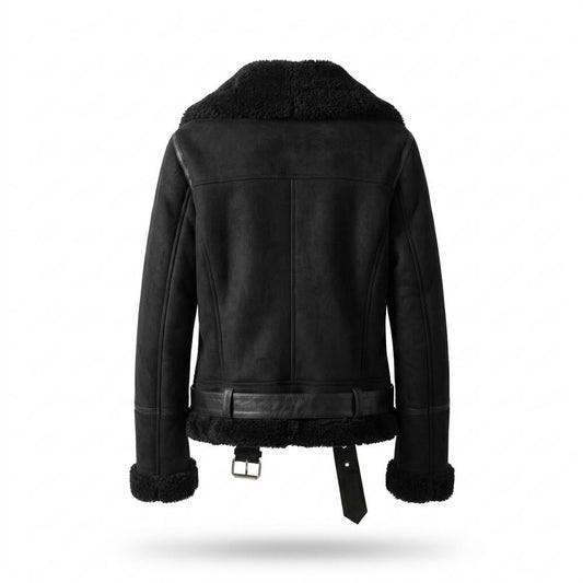 Lederjacken Outlet24 - Koted | Gefüttert Asymmetrisch Wildleder-Jacke Damen