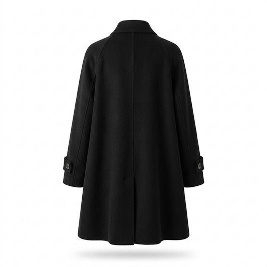 Lederjacken Outlet24 - Sefot | Zweireihiger Wollartiger Mantel Damen