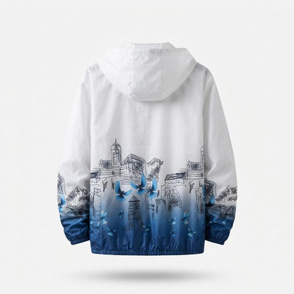 Lederjacken Outlet24 - Nugav | Bedruckt Leicht Jacke Herren