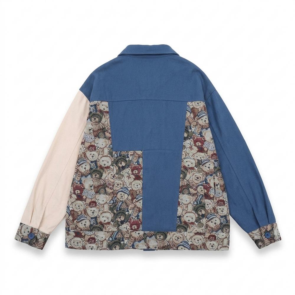 Lederjacken Outlet24 - Carun | Gepatchte Gemusterte Jacke Unisex