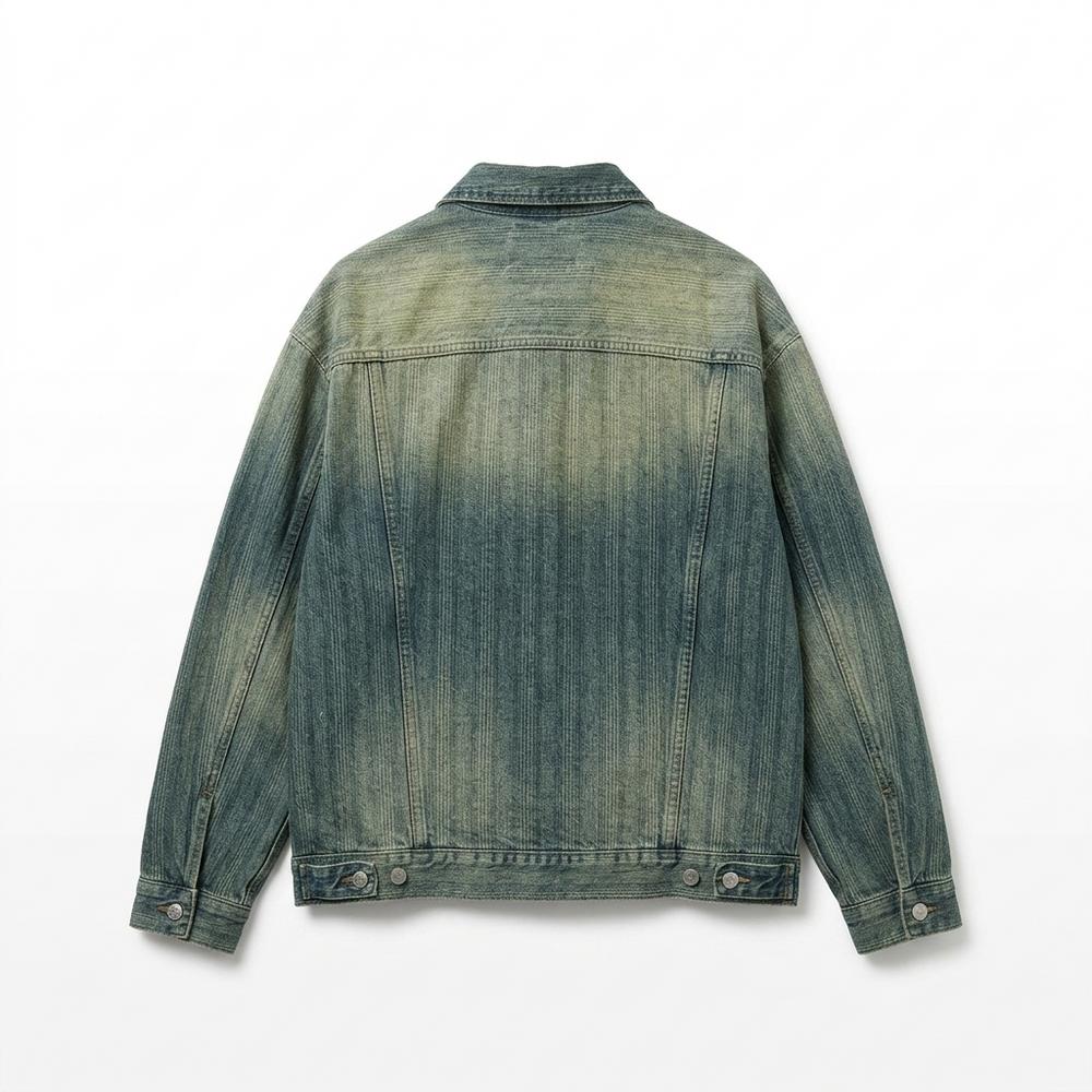 Lederjacken Outlet24 - Zebes | Verwaschene Langärmelige Jacke Unisex
