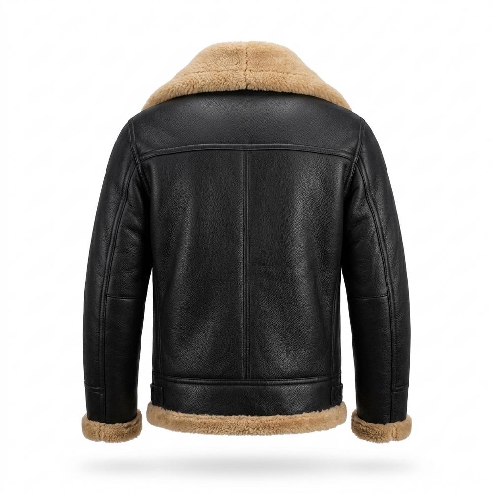 Lederjacken Outlet24 - Mepov | Gefüttert Robust Lederjacke Herren