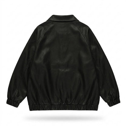 Lederjacken Outlet24 - Aobir | Glatte Weite Lederjacke Unisex