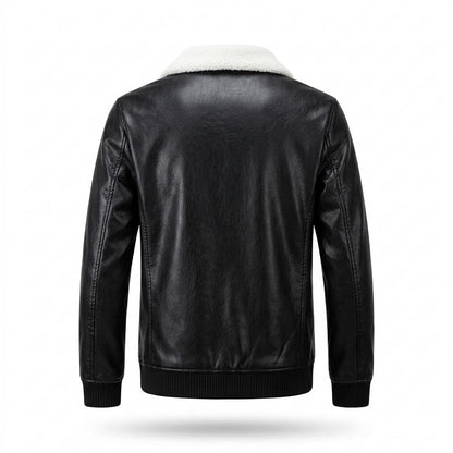 Lederjacken Outlet24 - Aowev | Gefüttert Sherpa Lederjacke Herren