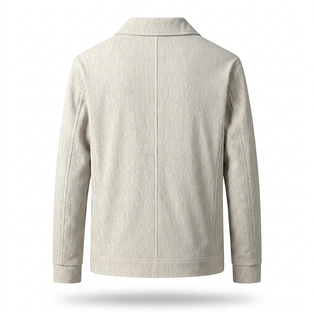 Lederjacken Outlet24 - Muhon | Strukturiert Geknöpft Jacke Herren