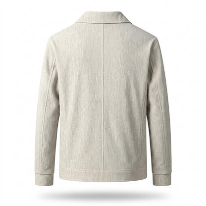 Lederjacken Outlet24 - Muhon | Strukturiert Geknöpft Jacke Herren
