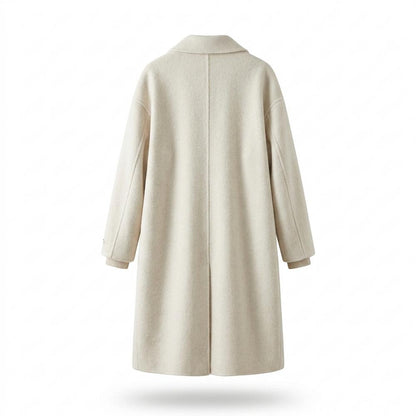 Lederjacken Outlet24 - Kosad | Zweireihiger Wollener Mantel Damen