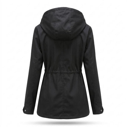 Lederjacken Outlet24 - Eiran | Gefütterte Taillenregulierbare Jacke Damen
