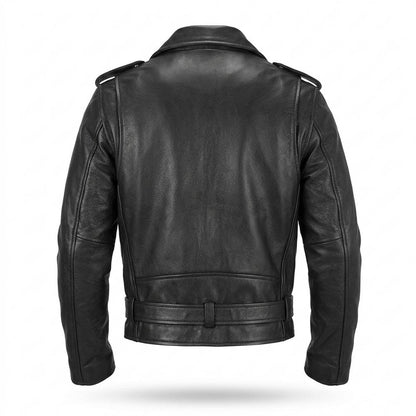 Lederjacken Outlet24 - Nulid | Asymmetrische Gegürtelte Lederjacke Unisex