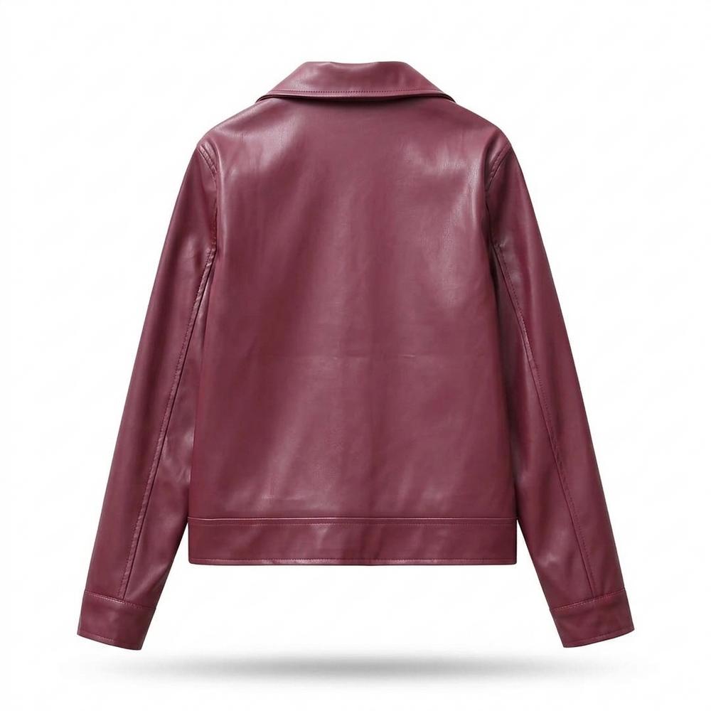 Lederjacken Outlet24 - Nuhas | Glatt Gefüttert Lederjacke Unisex