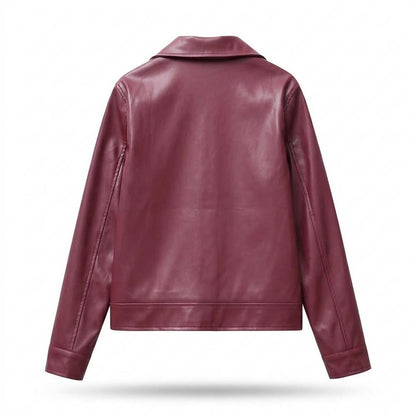 Lederjacken Outlet24 - Nuhas | Glatt Gefüttert Lederjacke Unisex