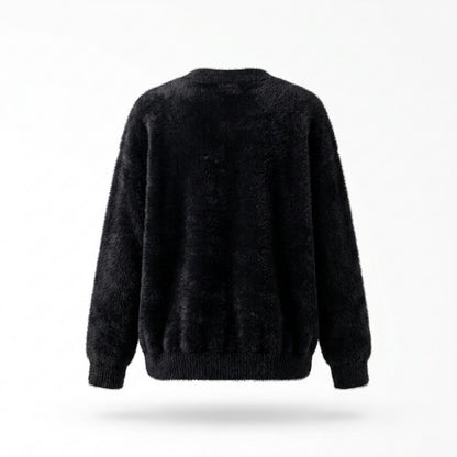 Lederjacken Outlet24 - Cimok | Flauschige Langärmlige Strickjacke Damen