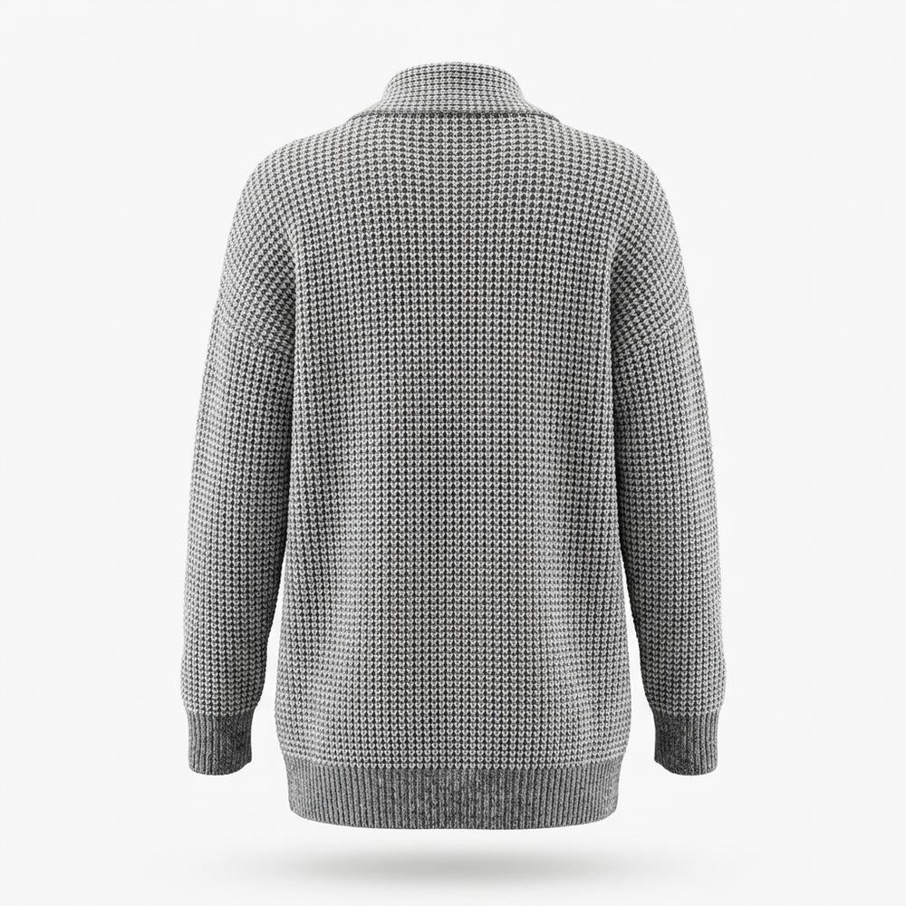 Lederjacken Outlet24 - Aukos | Strukturierter Offener Cardigan Damen