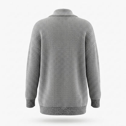 Lederjacken Outlet24 - Aukos | Strukturierter Offener Cardigan Damen