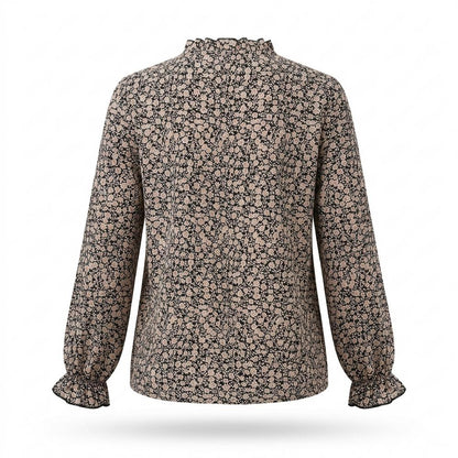 Lederjacken Outlet24 - Korok | Geblümte Langärmlige Bluse Damen