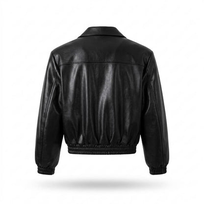 Lederjacken Outlet24 - Nudam | Kurz Geschnitten Strukturiert Lederjacke Unisex