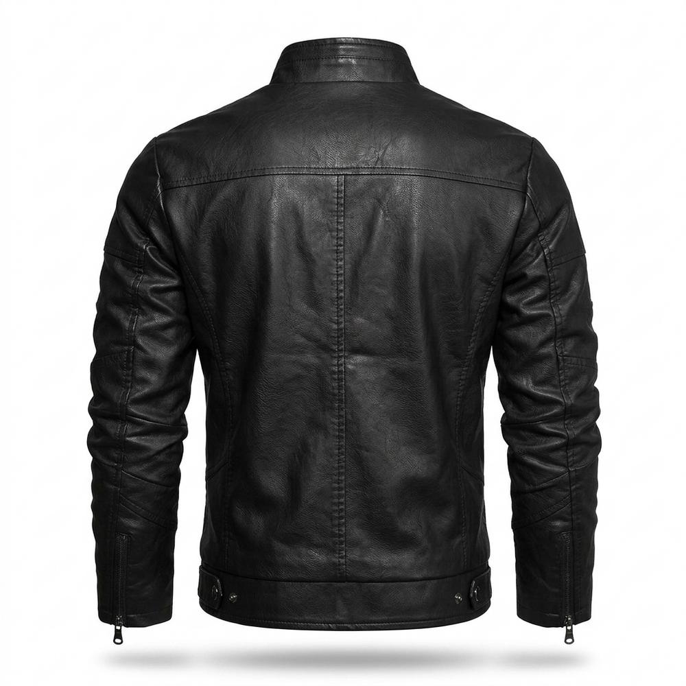 Lederjacken Outlet24 - Kuted | Gefüttert Tailliert Lederjacke Herren