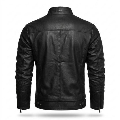 Lederjacken Outlet24 - Kuted | Gefüttert Tailliert Lederjacke Herren