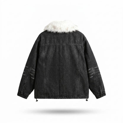 Lederjacken Outlet24 - Sozal | Pelzbesetzt Gewaschen Jacke Unisex