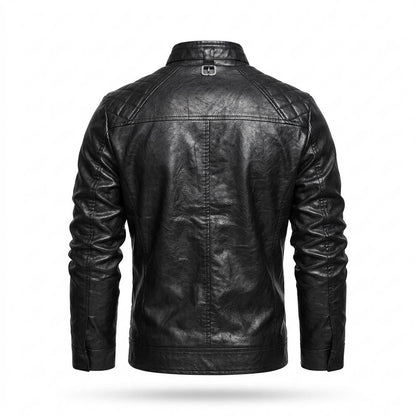 Lederjacken Outlet24 - Yenil | Gesteppt Tailliert Lederjacke Herren