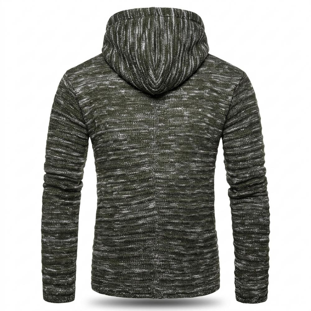 Lederjacken Outlet24 - Rufil | Melierter Strukturierter Hoodie Herren